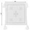 Deerlux 16" Throw Pillow Cover with Southwest Tribal Pattern and Corner Tassels, Grey & White QI004298.GY - alternate 3